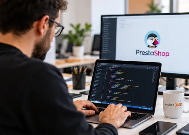 Especialistas PrestaShop trabajando en una tienda online